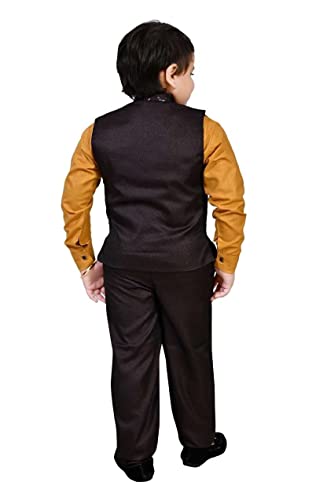 Image of ZOLARIO Stylish and Versatile 3 Piece Clothing Set Dress for Kids Boys, Coat, Pant and Shirt Set, Ideal for Wedding, Casual and Birthday.