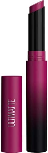 Maybelline Color Sensational Ultimatte Matte Lipstick, Non-Drying, Intense Color Pigment, More Berry, Warm Berry Purple, 1 Count