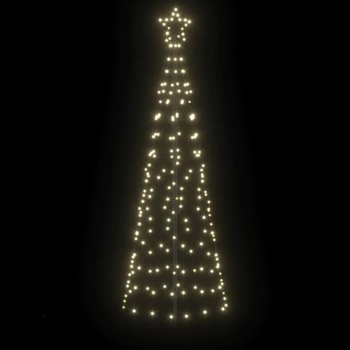 Arbre de Noël LED blanc chaud de 250cm, structure en fer robuste pour décoration intérieure. - 4