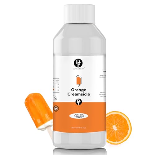 Dolce Flav Orange Creamsicle Extract - 8 Ounce Oil-Soluble Kosher,