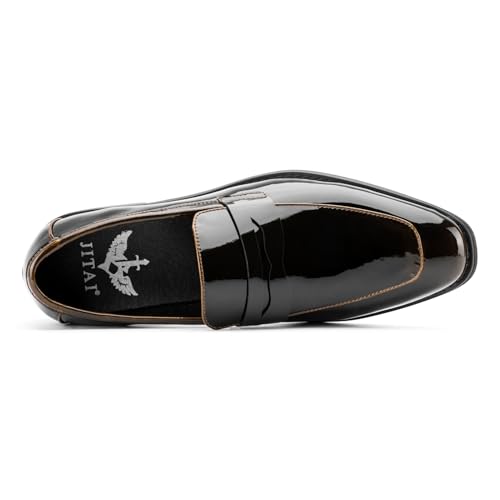Image of JITAI Mens Velvet Loafers Dress Shoes Loafers for Men Tuxedo Suit Shoes