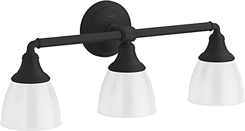 Kohler Devonshire Bathroom Vanity Light Fixture, Wall Sconce Lighting, Position Facing Up or Down, UL Listed, 3 Light, Polished Chrome - image 3