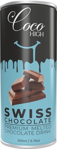 Image of CocoHigh Swiss Chocolate Drink 200ml | Luxury Thick & Creamy Chocolate Milkshake | Ready-to-Drink Chocolate Milk Beverage Made with Real Swiss Cocoa | No Added Preservatives