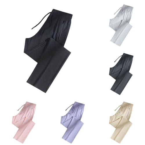 Image of Ice Silk Pants for Women Over 50 - Casual Women's Unisex Ultra | Soft Quick Drying Pants