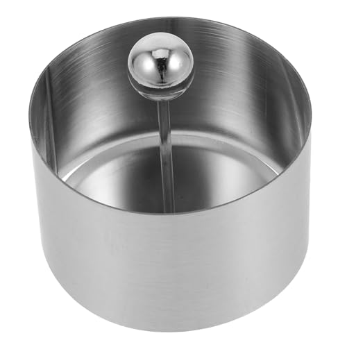 HOLIDYOYO Stampo in Acciaio Inossidabile per Piatti Freddi Rotondo Utensile da Cucina Multifunzione per Dessert Riso e Dolci Resistente e Facile da Usare