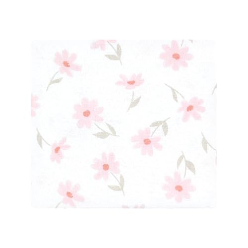 Image of Little Treasure Hudson Baby Cotton Poly Flannel Receiving Blankets Multipack, Pink Honey Bunnies, 30x30 inches