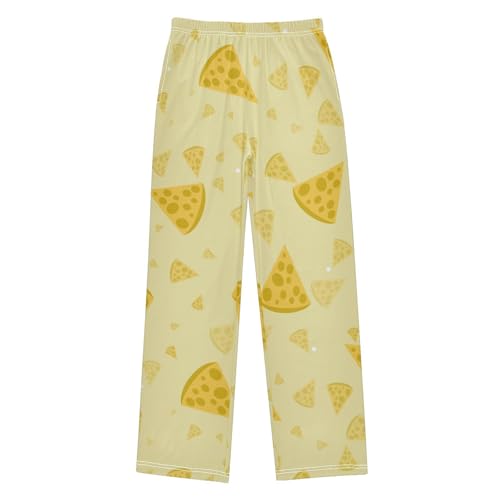 Piece of Cheese Boys Pants Boys Athletic Pants Long Pant for Boywith Pockets Wide-Leg Size 6-14Y