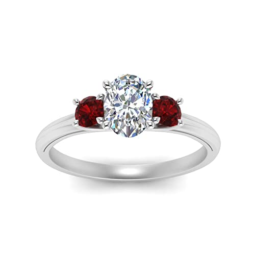 Image of Choose Your Gemstone Classic Three Stone Ring 925 Sterling Silver Oval Shape 3 Stone Engagement Rings Everyday Jewelry Wedding Jewelry Handmade Gifts for Wife US Size 4 to 12