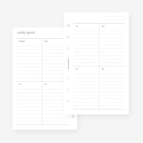 Agenda Semainier Compact pour Organiser Vos Semaines au Bureau et en Déplacement