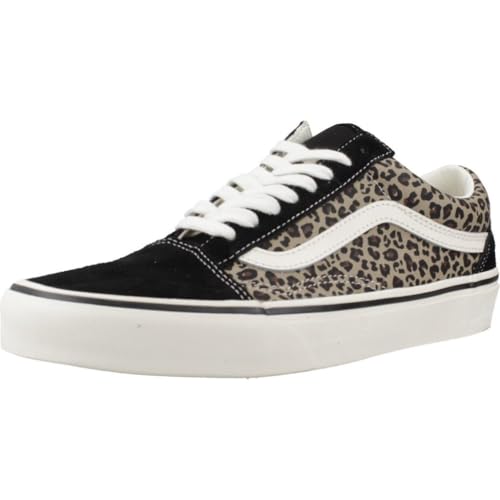 Vans Old SKOOL D6WYY61 animalier Black Nero Scarpe Donna Sneakers Lacci Tessuto leopardato 42