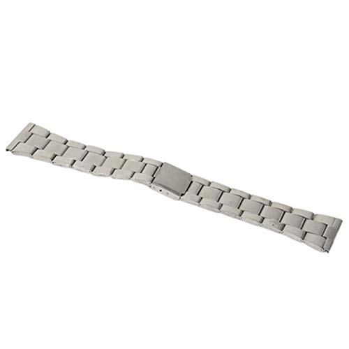 Bracelets de montre à liens solides en acier inoxydable 12-24mm