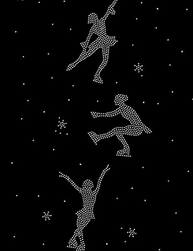 Calças de patinação artística, strass de temperamento, adultos, crianças, calças elásticas quentes,