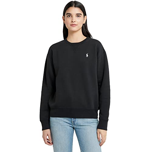 Polo Ralph Lauren Damen Sweatshirt (as3, Alpha, l, Regular, Regular, Black,...