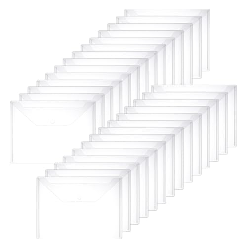 PH PandaHall �v���X�`�b�N�G���x���[�v�t�H���_�[ A4�T�C�Y �����v���X�`�b�N�t�H���_�[ �h�L�������g�z���_�[ �X�i�b�v���ߕ��� �I�t�B�X/�w�Z/����/�y�[�p�[���[�����p 30����