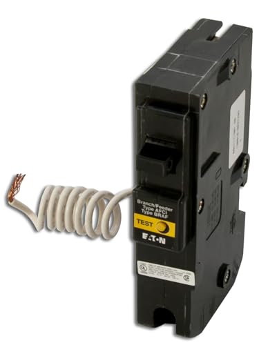 Eaton Corporation Br120Af Single Pole Arc Fault Circuit Breaker, 20-Amp