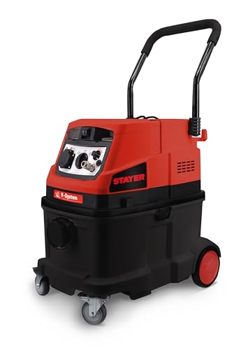 Stayer Aspirador Profesional de sólidos y líquidos BVAC 2240 Air V System. con Limpieza automática de filtros, Filtro HEPA, Mando con Control Remoto y Toma neumática.