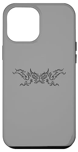 Tatuaje Mariposa Grunge Fairycore Estética Goth Carcasa para iPhone 12 Pro Max