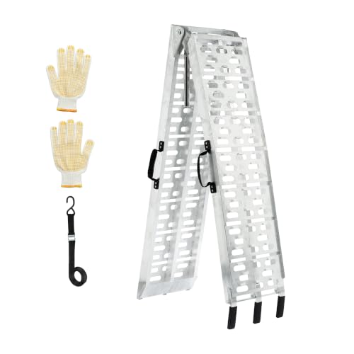 Rampa plegable de aluminio 7.5 ft para motos miniatura 1