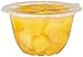 Amazon Fresh, Yellow Cling Diced Peaches in Fruit Juice, 4 Oz Bowls (Previously Happy Belly, Packaging May Vary) (Pack of 8)