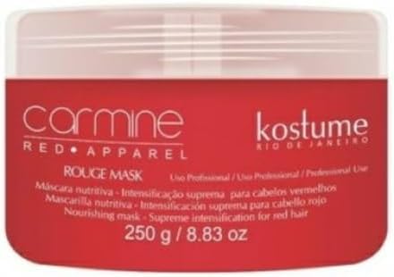 Máscara Matizadora Vermelho Rouge Carmine Red Kostume 250g