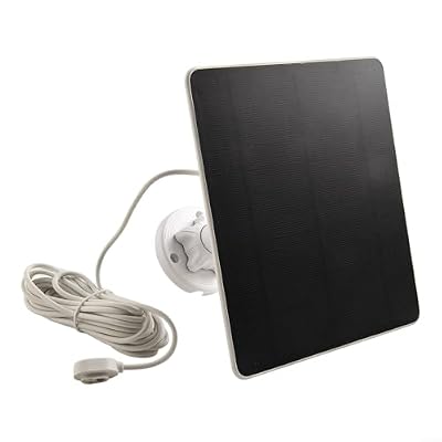 5w Solar Panel Compatible With For Arlo For Pro 5s 2k Pro 3 Floodlight Ultra 2 And Ultra 4k Cameras Ip66 Waterproof With 4m Charging Cable For Outdoor Security System White And Black Color