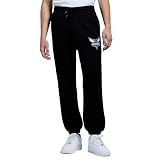 Game 7 x NBA Officially Licensed Men's Casual Jogger Fleece Sweatpants with Pockets, Charlotte Hornets, XL, Black