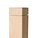 Notched Newel - 3" x 48" - Clean Routed Design (White Oak)