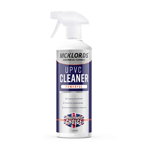 McKLords Commercial - uPVC Cleaner 1L - Professional Plastic & Window Frame Cleaner for Doors Fascias & Conservatories Stains Dirt & Discolouration