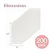 Prestee 200 Pack Self-Sealing Cellophane Bags 6x10 - Clear Bags for Small Gifts, Cookies, Candy, and Bakery - Airtight Goodie Bag for Gift Giving and Packaging - Food-Safe Plastic Treat Bag