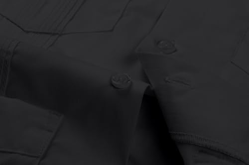 MAXJON Boys Guayabera Shirts for Kids Casual Button Down Shirt Cuban Short Sleeve Shirts4