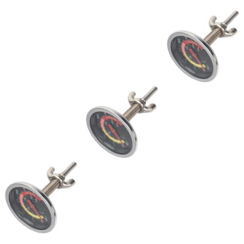 Luxshiny 3 pcs BBQ Stainless Steel Food Thermometer Instant Read Oven Thermometer for Grilling Baking Compact Kitchen Tool for Quick Measurement for Family Gatherings