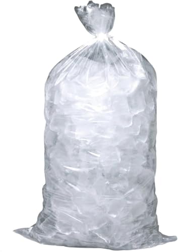 Saco para Gelo 5kg Embalagem Transparente 28x65cm