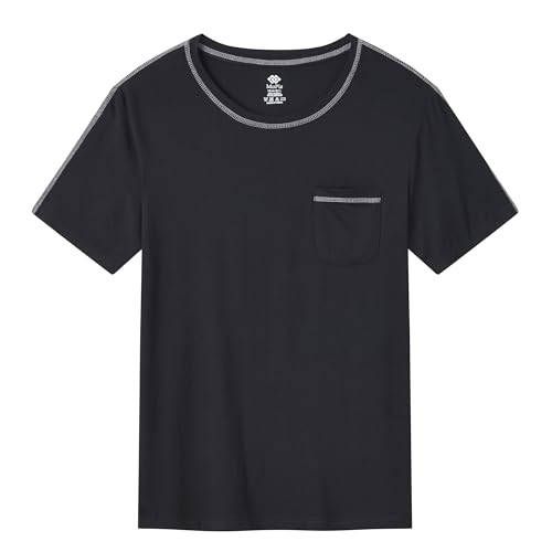 MoFiz Men's Pajama Set Sleepwear Loungewear Sleeping Lounging 2 Piece Suits Comfortable Soft2