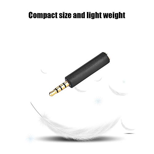 Earphone Adapter, 3.5mm OMTP to CTIA Conversion Earphone Adapter for Earphone Black Converts Either OMTP to CTIA or CTIA to OMTP(3PCS) - Image 3