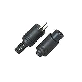 je 1 Stück Kopp 472500084 Lautsprecher-Stecker und -Kupplung mit Schraubanschluss, schwarz