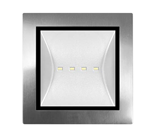 Balise ALZIR-INOX 24V basse tension avec boîtier encastrable noir