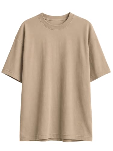 Image of Veirdo 100% Pure Cotton Oversized Baggy Fit Half Sleeve Solid Core Round Neck Multicolor T-Shirt Combo for Men & Boys (Pack of 4)