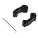 Ruien Aluminum Rear Window Latch Hinge Pivots for 95-04 Tacoma 00-06 Tundra Xtracab Black