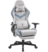 Amazon.co.jp: Dowinx ゲーミングチェア ファブリック オットマン付き