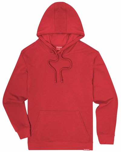 Kingsted Red Hoodie for Men Super Soft Lightweight Sweatshirt Premium Terry Fabric Classic Everyday Comfort Fit (Red Large)