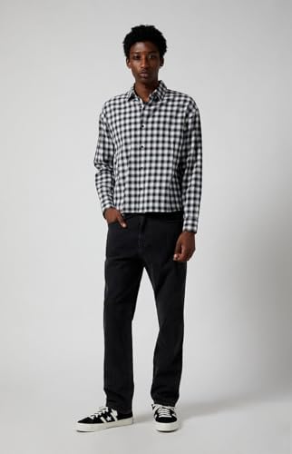 PacSun Men's Cade Straight Jeans Black3