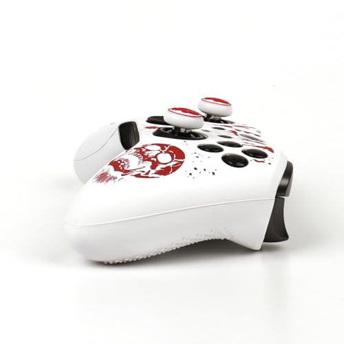 Image of Skull Controller Skin Compatible with Xbox Elite Series 2 Core Wireless Controller, RALAN Protector Case, Customised Thumb Grips Cap