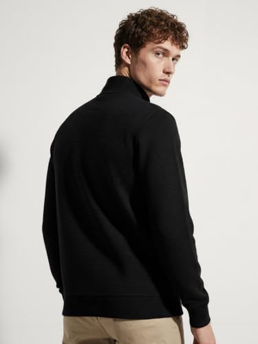 Image of DAMENSCH ReNEWd Soft Ribbed Texture, Strong Durable Fabric, Dyes Ottoman Half-Zip Sweatshirts