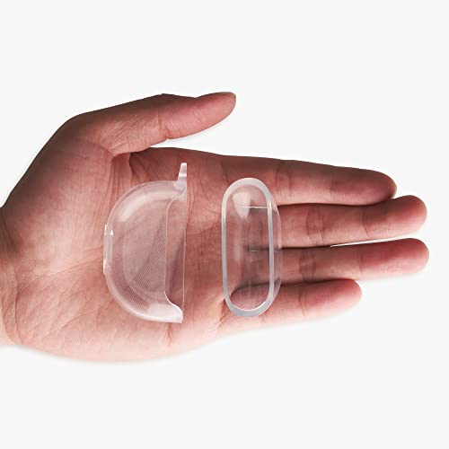 kwmobile Earphones Case Compatible with SoundPEATS Air 3 - Crystal TPU Two-Part Earbuds Case - Transparent - Image 2