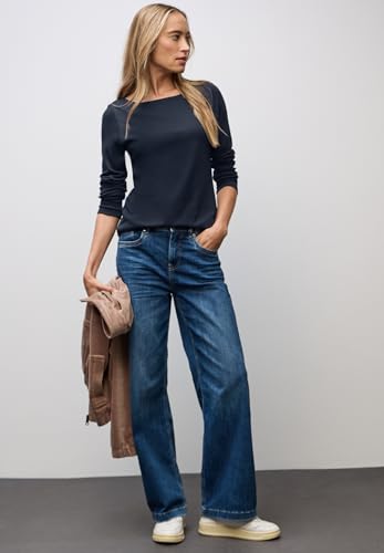 Street One Basic Langarmshirt deep Blue 38 – Ansicht 3