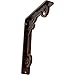 Ekena Millwork BKTM01X05X08SFLACO Metal Bracket, 1 1/2" W x 5 1/2" D x 8" H, Antiqued Copper