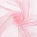 Sparkle Crystal Sheer Organza Fabric Shiny for Fashion, Crafts, Decorations 60 (Pink, 1 Yard)