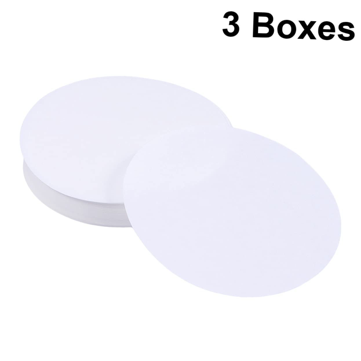 HEALLILY Diameter Qualitative Filter Paper for Chemistry Medium Flow Rate for School Laboratory Use Per Box