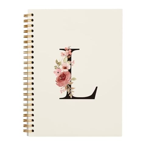 OXW Initial Letter L Personalized Notebook Cover