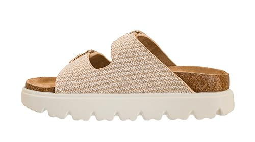 Image of Corkys Footwear Hey Girl Womens 1 inch Rumor Has It Platform Sandals, Featuring Two Adjustable Buckles, A soft Footbed, And A Lug Outsole, Perfect For Summer